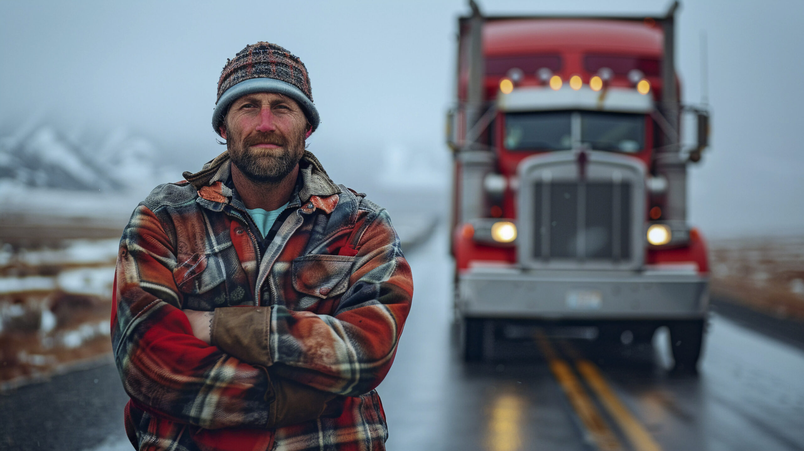 Truck driver with semi truck — trucking compliance assistance
